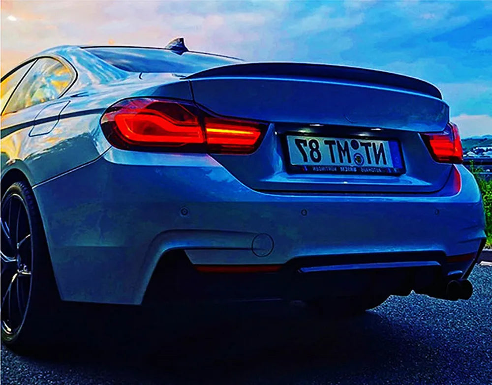 BMW 4 Series F32 F33 F36 Rear Boot Spoiler - Sturdy Plastic Trim