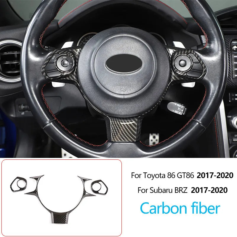 Owntycar ABS Carbon Fiber Shift Armrest Panel for Subaru BRZ and Toyota 86