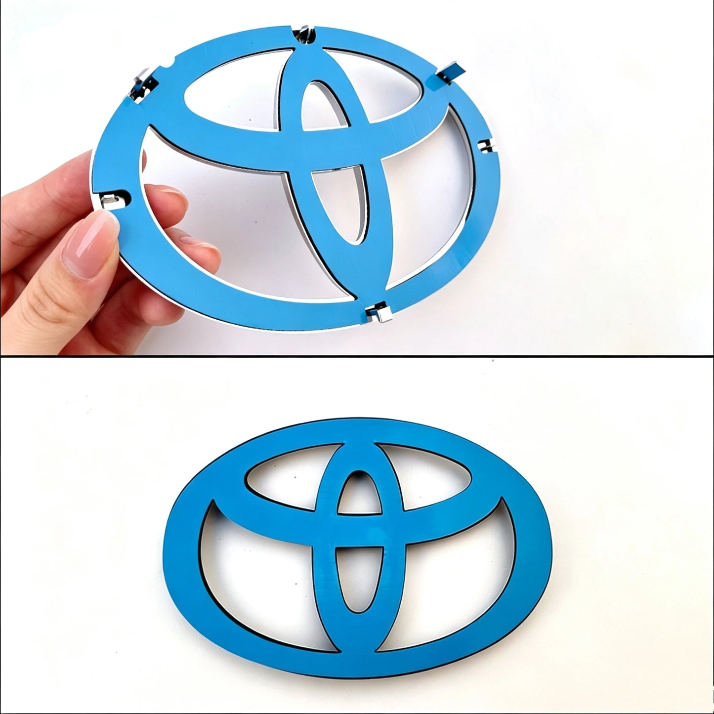 Toyota 3D Logo Front Grill Emblem For Corolla Camry RAV4 Hilux Yaris