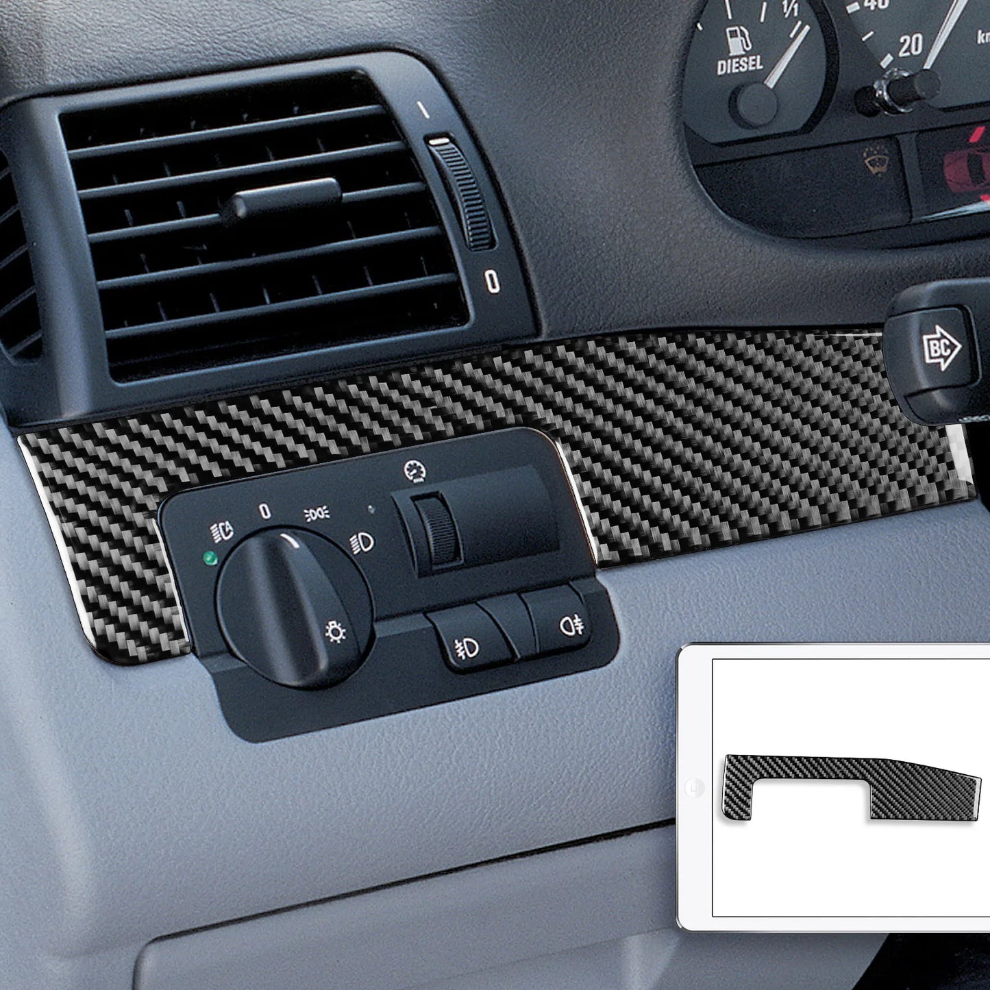 BMW Real Carbon Fiber Dashboard Trim Panel For E46 M3 1998-2006