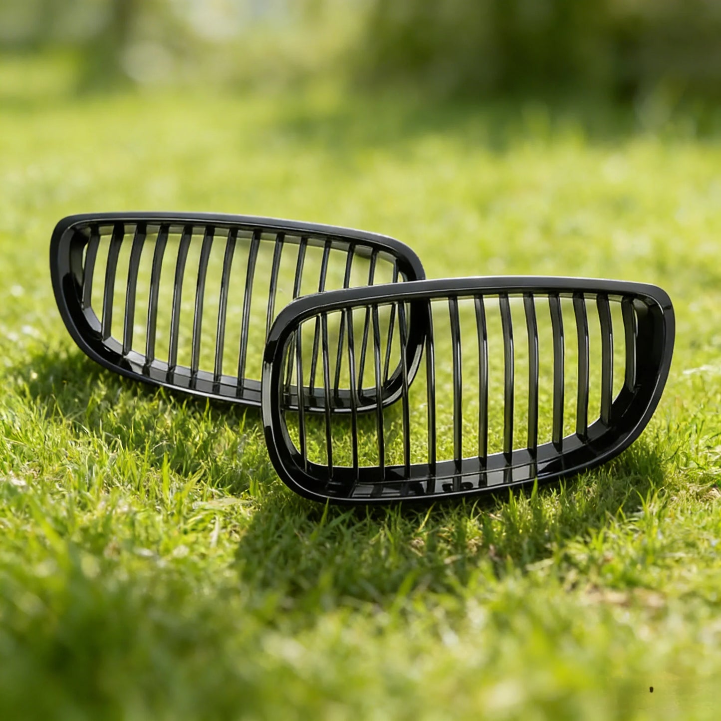 Single Line Front Kidney Grille Pair – BMW E92 E93 3 Series & M3 | Gloss & Matte Black