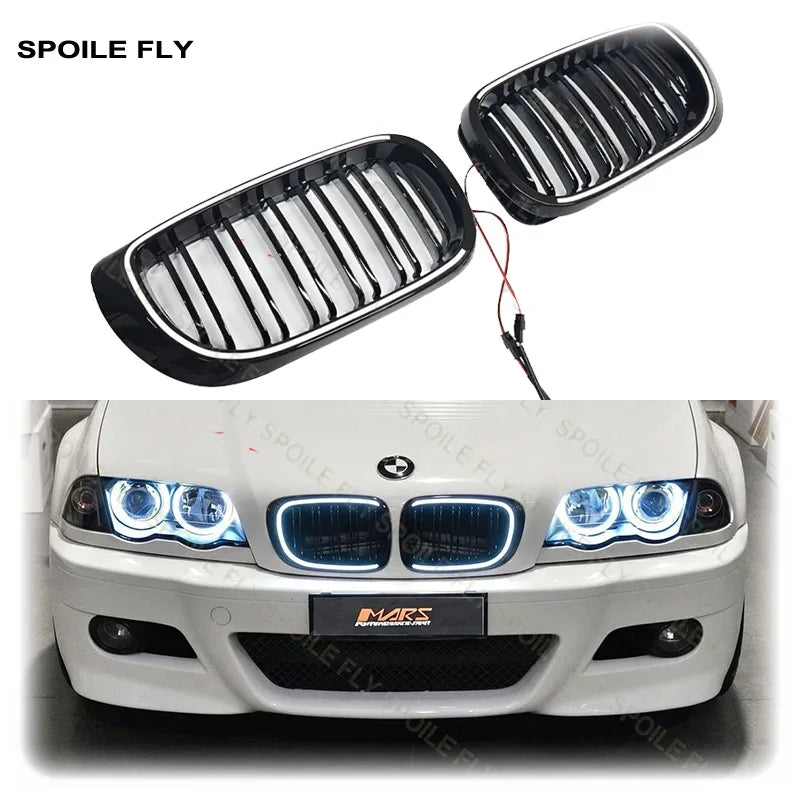 BMW Led Racing Grille Double Line For E46 3 Series