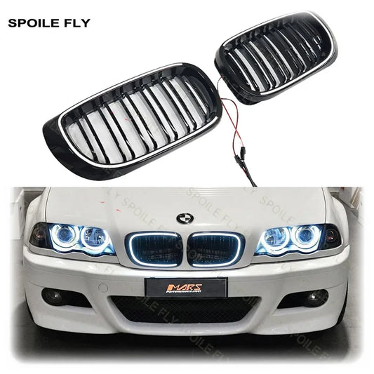 BMW Led Racing Grille Double Line For E46 3 Series