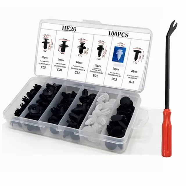 Generic Auto Fastener Clip Kit 800Pcs Plastic Retainers For Body Panels