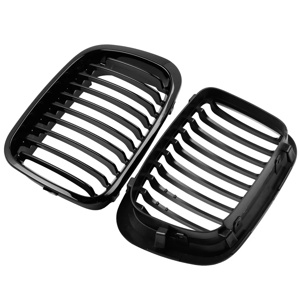 Gloss Black Front Kidney Grille – BMW E46 3 Series 1998–2001 | 2-Door & 4-Door