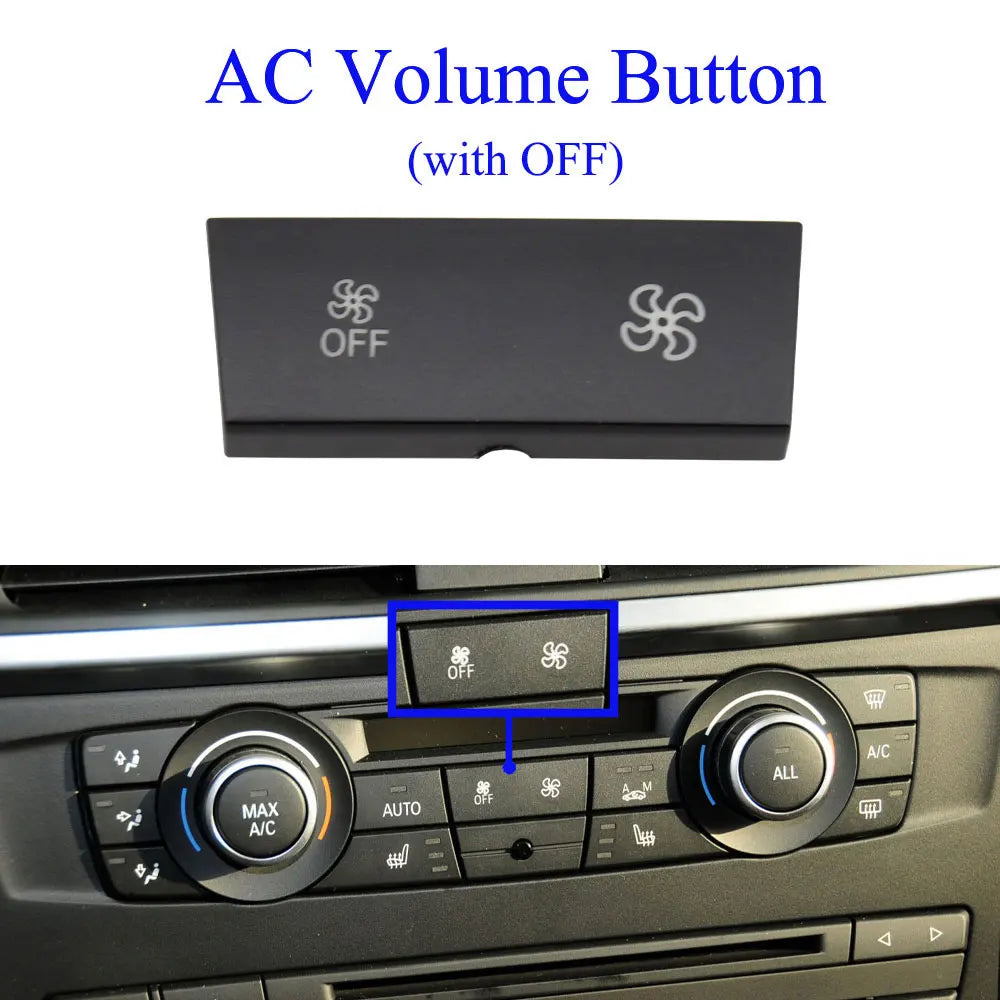 BMW E8x Series AC Vent Volume Rotary Knob Cover - Direct Fit Replacement