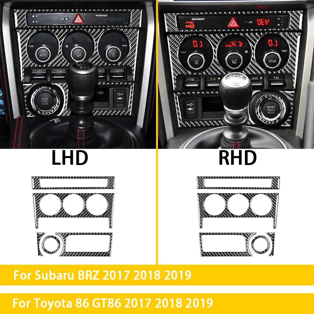 DDJCARBON Interior Carbon Fiber Panel Frame For BRZ ZC6 And 86 ZN6 2017-2019