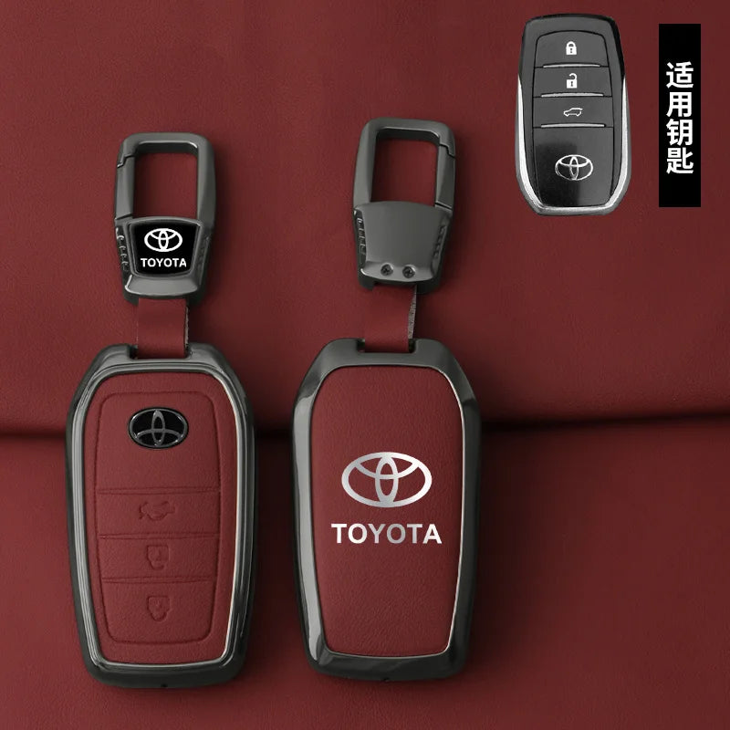 Toyota Zinc Alloy Leather Key For CHR Hilux Fortuner