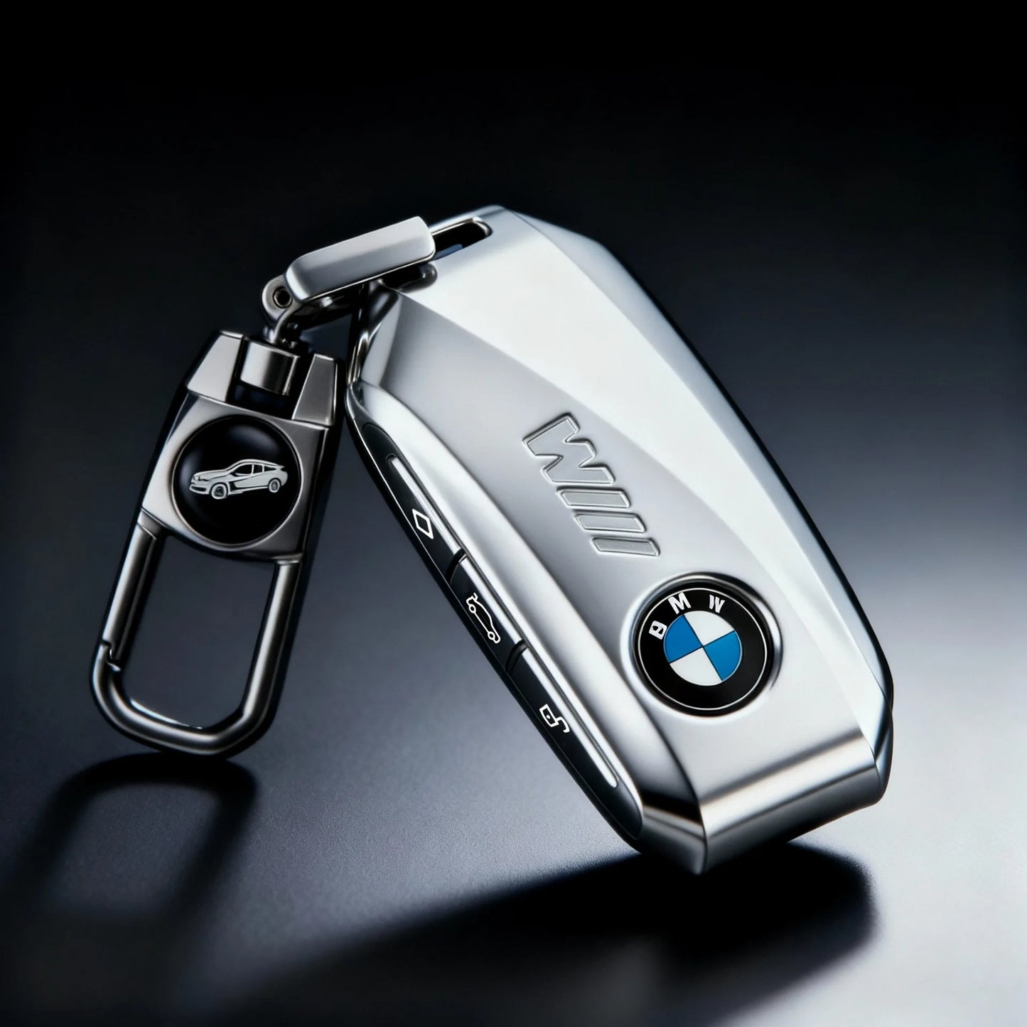 BMW G & I Chassis Key Fob Shell | Zinc Alloy | Space Silver & Darth Vader