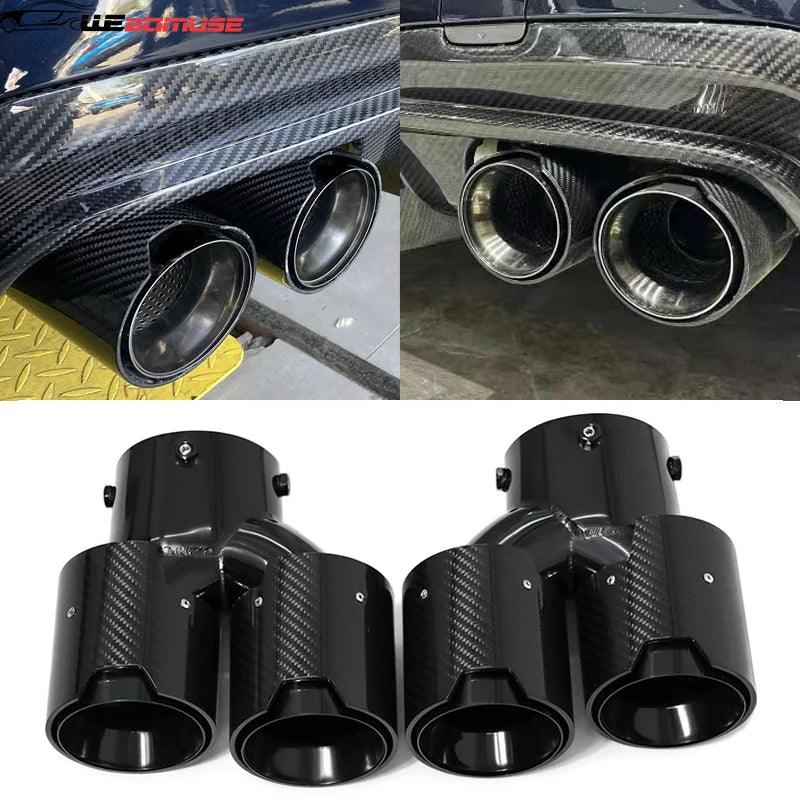 Bmw G20 G21 G22 G42 Quad Carbon Fibre Exhaust Tips – Direct Replacement