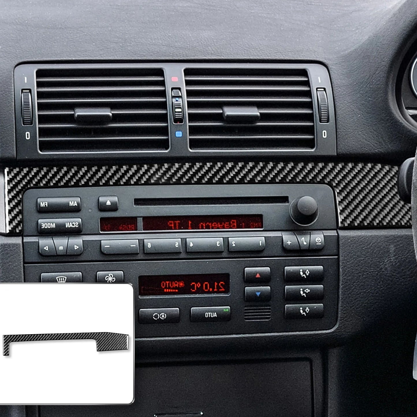 BMW Real Carbon Fiber Dashboard Trim Panel For E46 M3 1998-2006