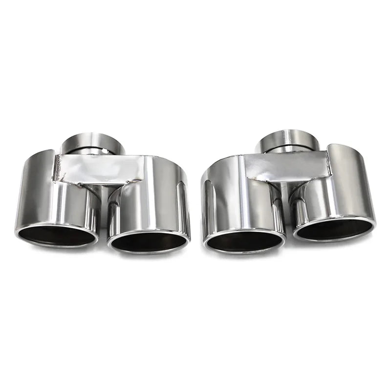 BMW 3 Series G20 G21 Quad Exhaust Tips – Stainless Steel Finish