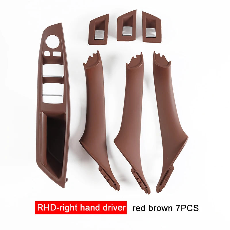 Inner Door Handle Panel Pull Trim Set – BMW 5 Series F10 F11 F18 2010–2017 | 7 Piece | LHD & RHD