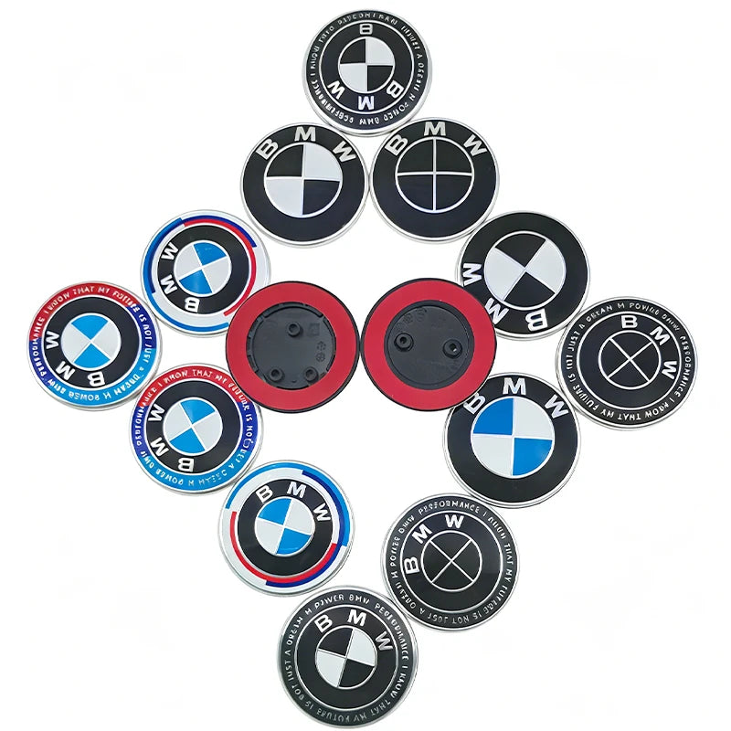 BMW Bonnet Emblem – 82mm Diameter With 2-Or-3-Hole Fixing