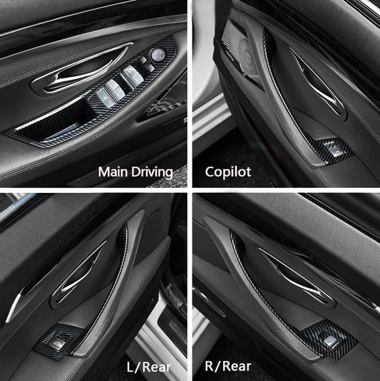 Inner Door Handle Panel Pull Trim Set – BMW 5 Series F10 F11 F18 2010–2017 | 7 Piece | LHD & RHD