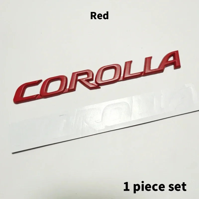 Toyota 3D Metal Emblem for Corolla Cross Rear Trunk