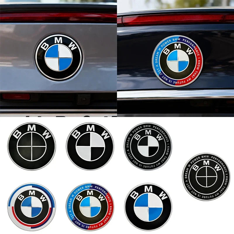 BMW Bonnet Emblem – 82mm Diameter With 2-Or-3-Hole Fixing