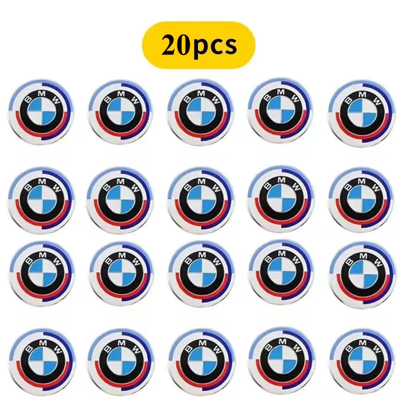 BMW Key Fob Emblem Sticker | 11mm & 14mm | M, Blue White, Kith & Anniversary | 2–20 Pack