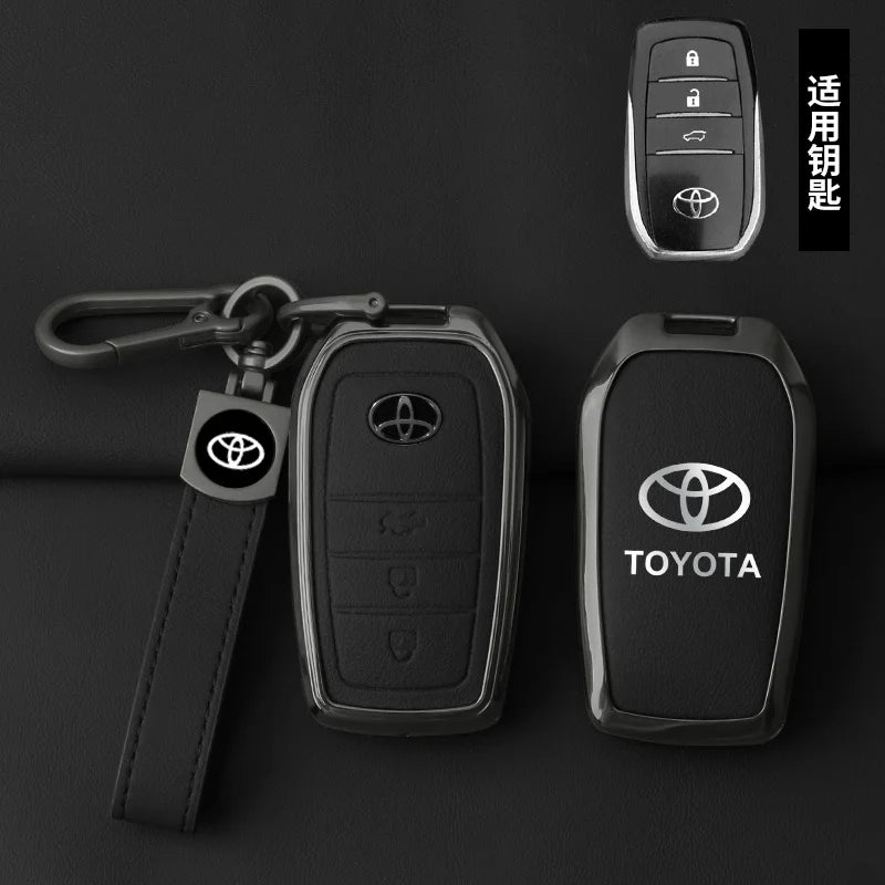 Toyota Zinc Alloy Leather Key For CHR Hilux Fortuner