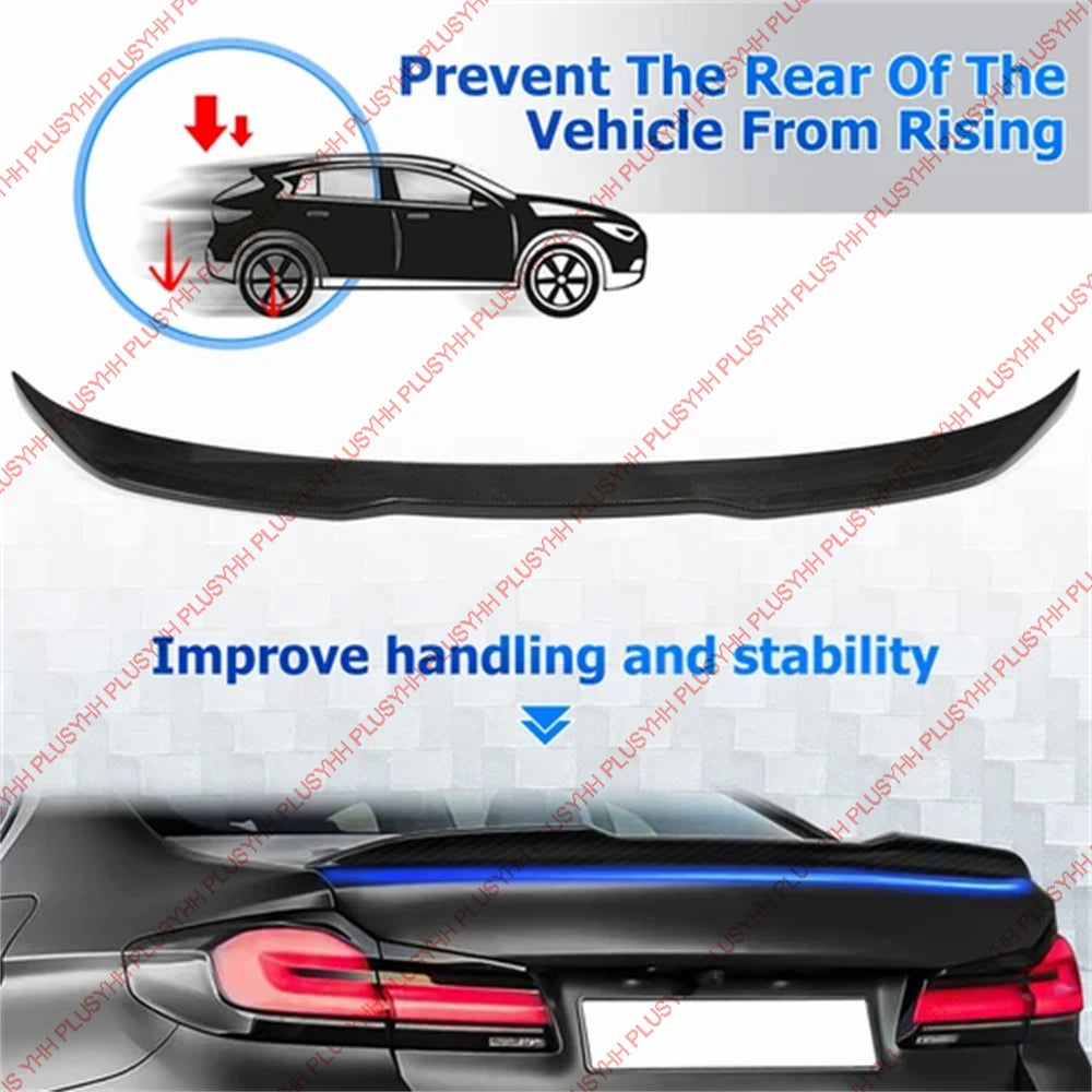 Bmw G30 And M5 Rear Trunk Spoiler – Glossy Black Abs Construction