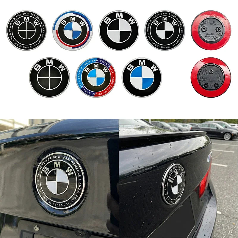 BMW Bonnet Emblem – 82mm Diameter With 2-Or-3-Hole Fixing