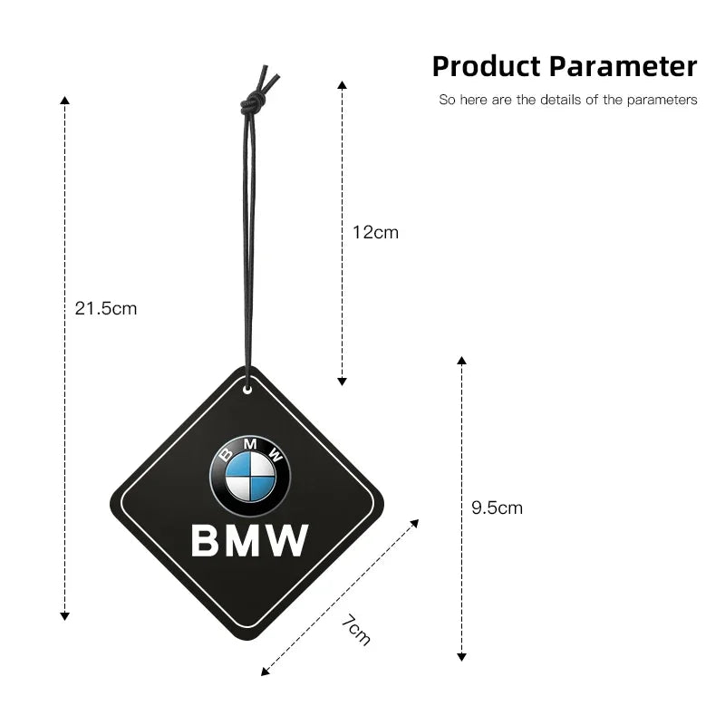 Automotive Cologne Scent Air Freshener Pendant – Durable Plastic Design