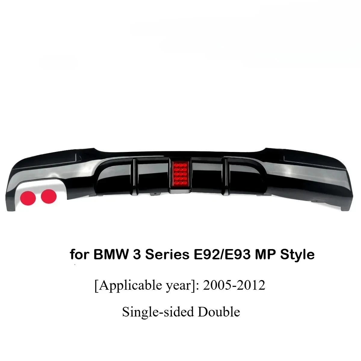 BMW Rear Diffuser Lip Spoiler for E90 E92 E93 3 Series 2005-2012