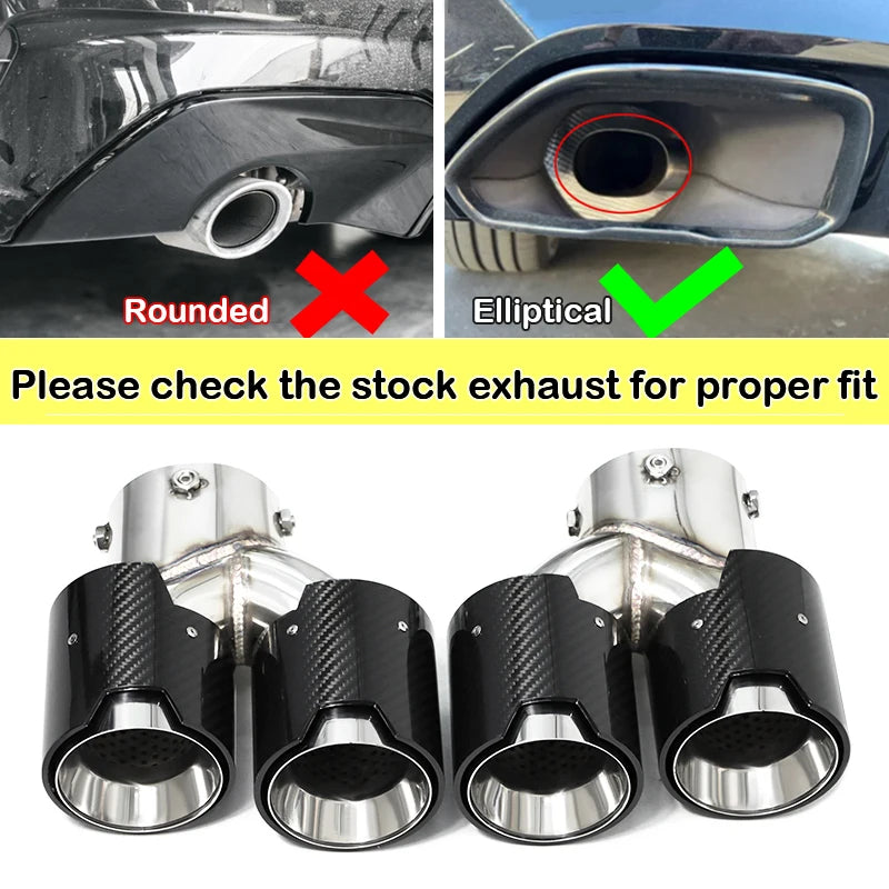 Bmw G20 G21 G22 G42 Quad Carbon Fibre Exhaust Tips – Direct Replacement