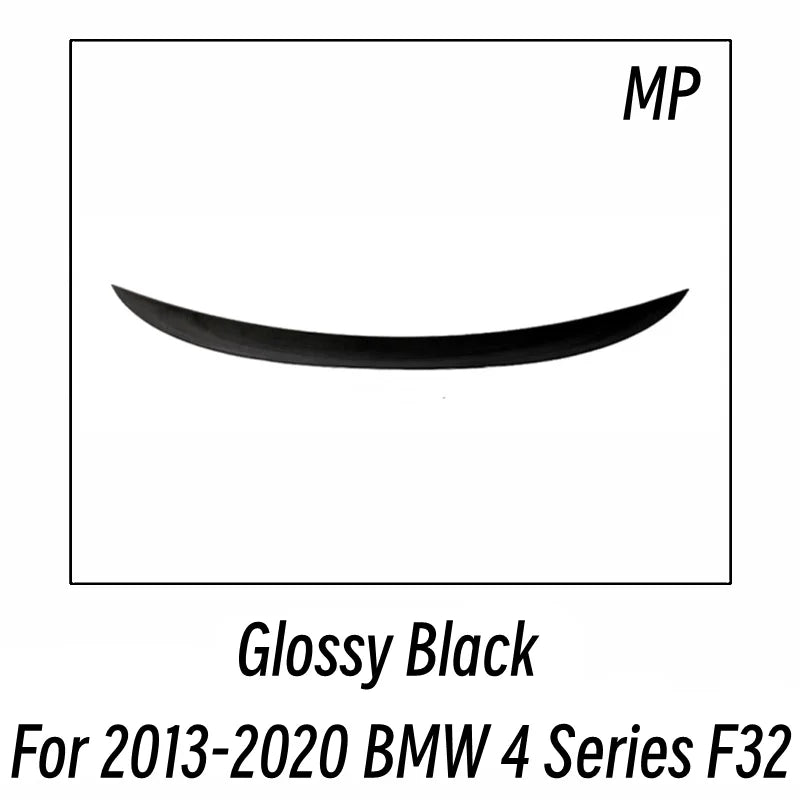 BMW 4 Series F32 F33 F36 Rear Boot Spoiler - Sturdy Plastic Trim