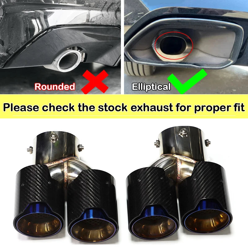 Bmw G20 G21 G22 G42 Quad Carbon Fibre Exhaust Tips – Direct Replacement