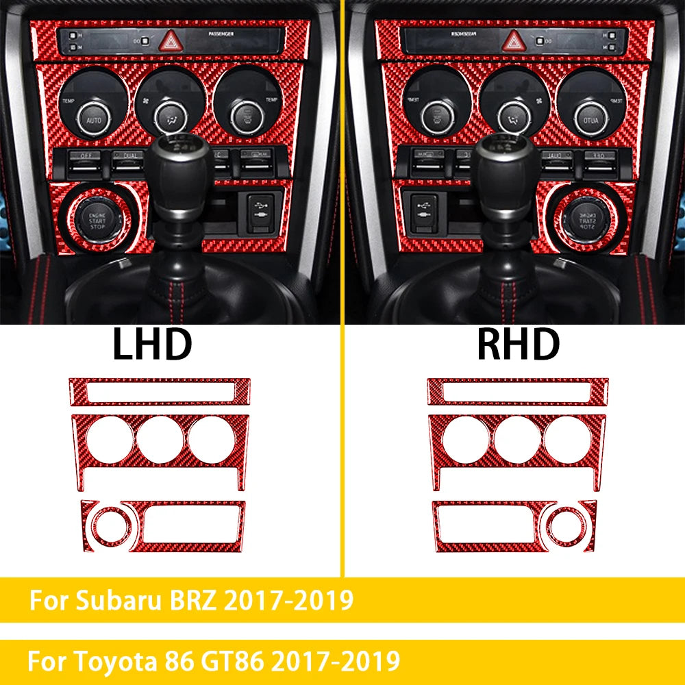 DDJCARBON Interior Carbon Fiber Panel Frame For BRZ ZC6 And 86 ZN6 2017-2019