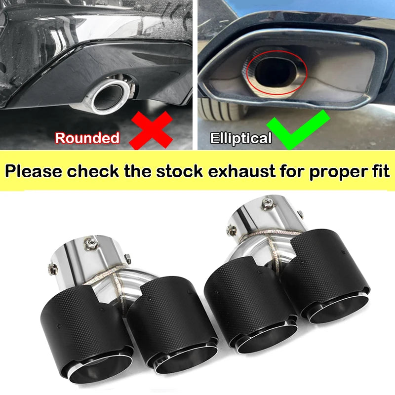 Bmw G20 G21 G22 G42 Quad Carbon Fibre Exhaust Tips – Direct Replacement