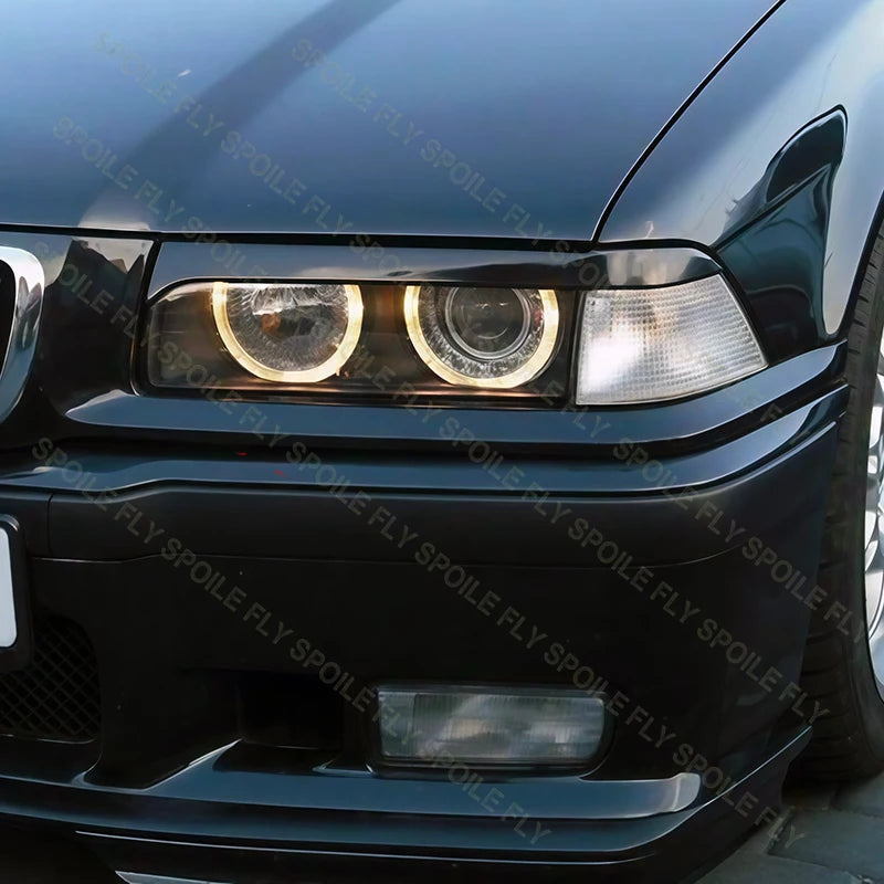 Headlight Eyelid Eyebrow Trim – BMW E36 3 Series 1992–1998 | Gloss Black