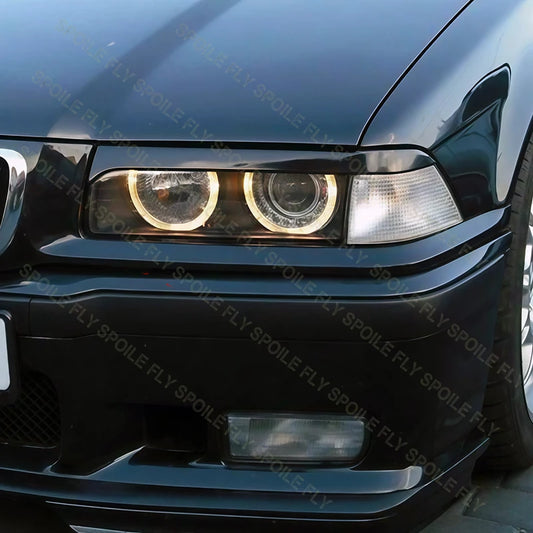 Headlight Eyelid Eyebrow Trim – BMW E36 3 Series 1992–1998 | Gloss Black