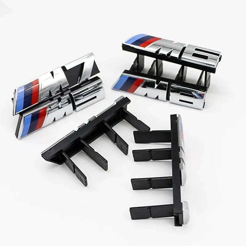 BMW E36 E46 E90 F10 Front Grille Emblem Sticker – 3D ABS Glossy M Badge