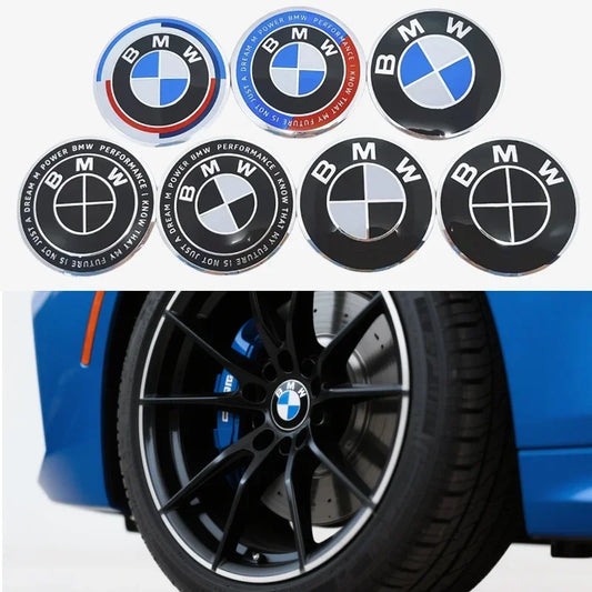 BMW Aluminium Wheel Centre Cap Set | 4 Pieces | 56–70mm | Multiple Designs