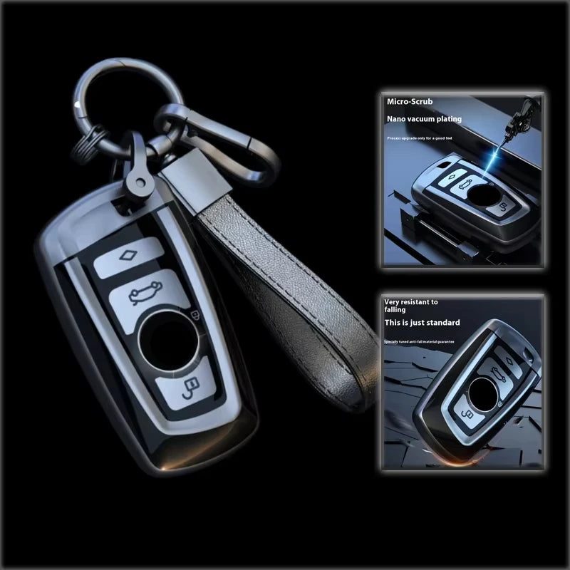 BMW F30 F10 Remote Key Case Cover – Flexible Titanium Grey Tpu