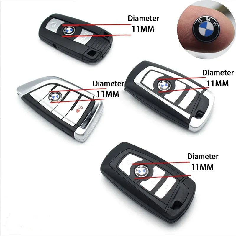 BMW Key Fob Emblem Sticker | 11mm & 14mm | M, Blue White, Kith & Anniversary | 2–20 Pack