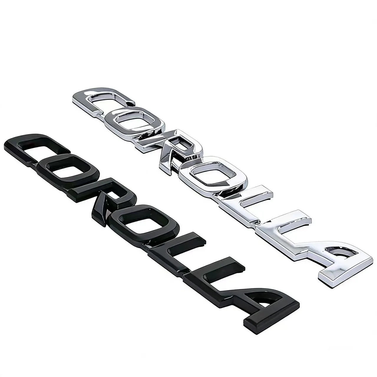 Toyota Corolla Trunk Emblem Sticker 3D Glossy Black Silver For Corolla