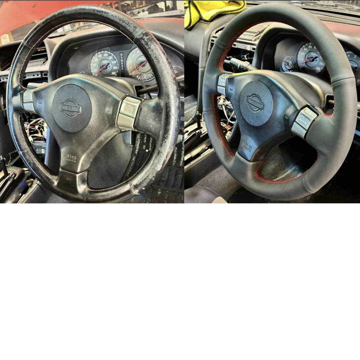 Leather Steering Wheel Cover – Nissan Silvia/ 200sx S15 & Skyline R34