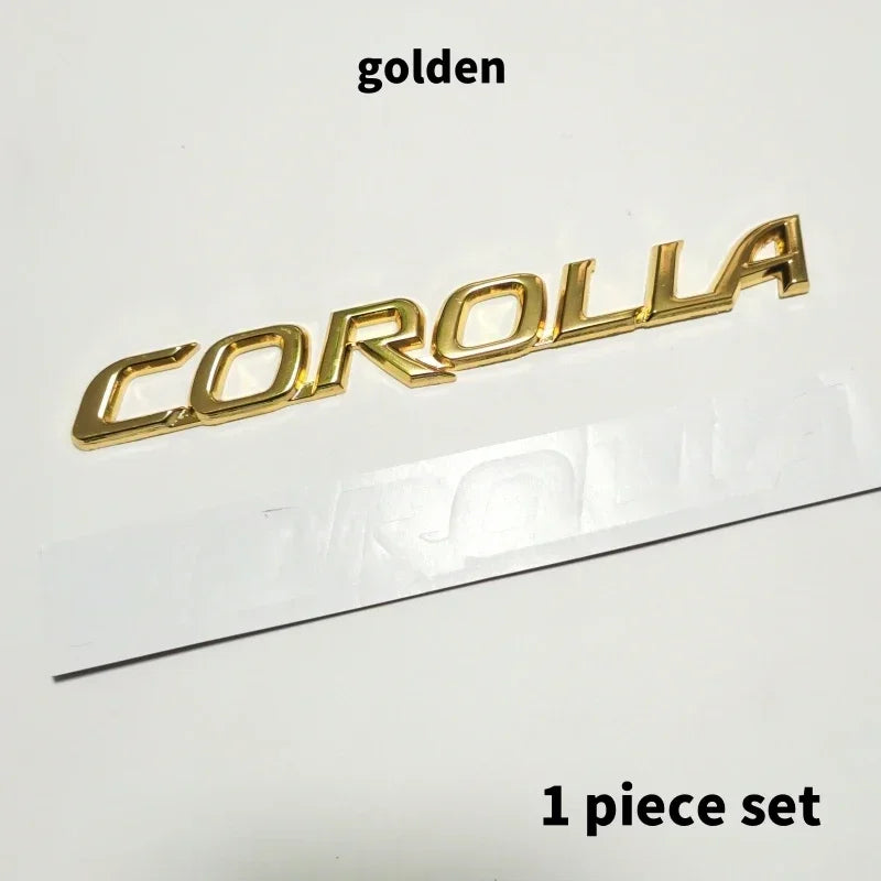 Toyota 3D Metal Emblem for Corolla Cross Rear Trunk