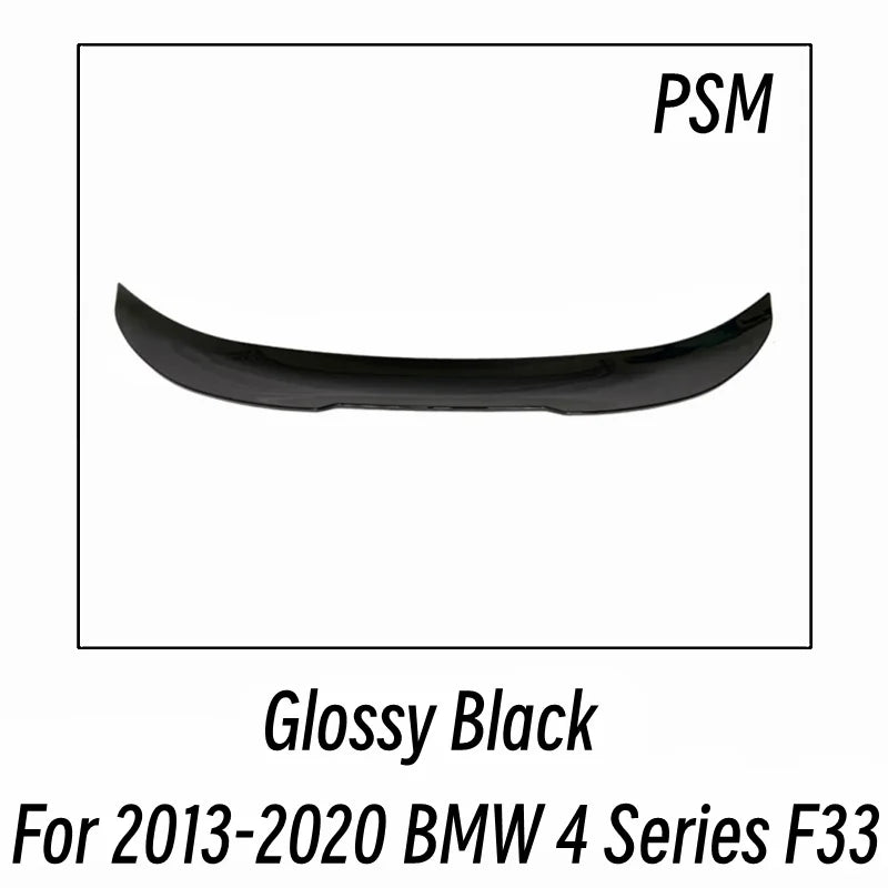 BMW 4 Series F32 F33 F36 Rear Boot Spoiler - Sturdy Plastic Trim