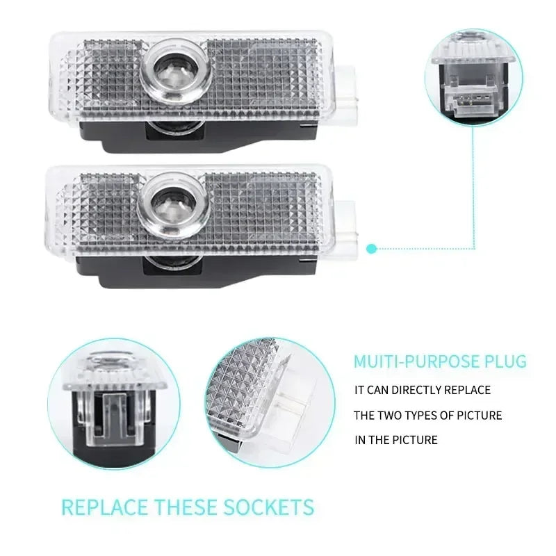 LED Door Projector Welcome Lights – BMW Multi-Model | 9 Logo Designs | 2 Piece Set