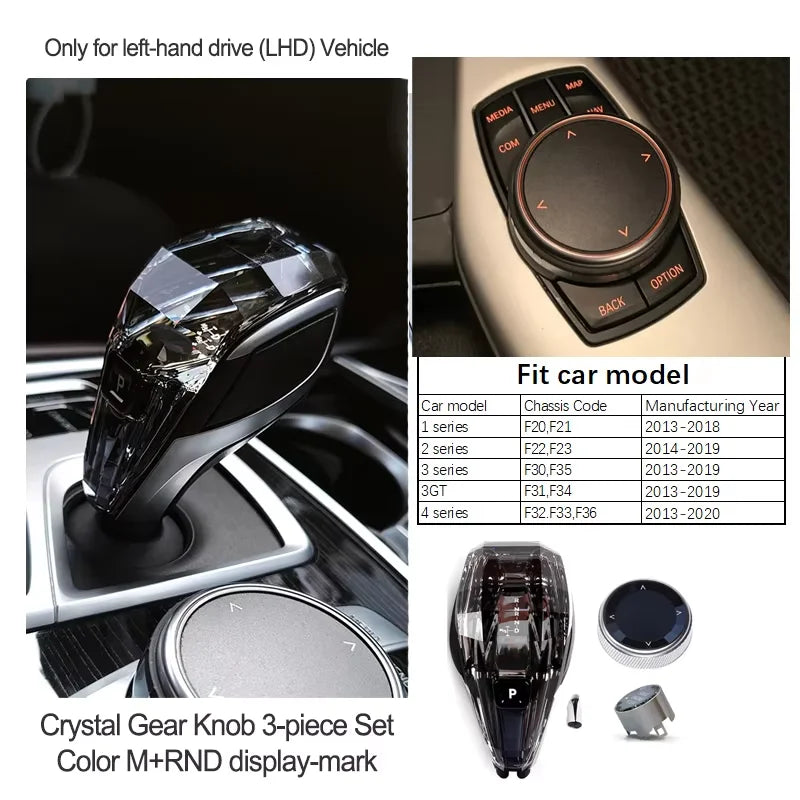 Luxury Crystal Gear Shift Knob – Premium Abs Construction