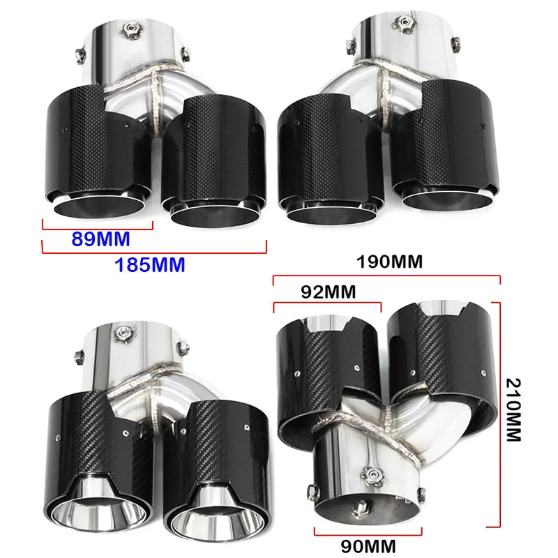 Bmw G20 G21 G22 G42 Quad Carbon Fibre Exhaust Tips – Direct Replacement