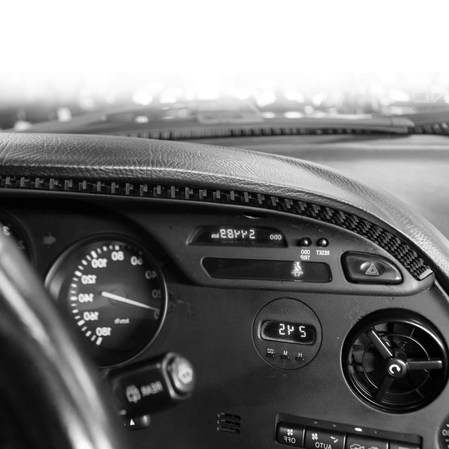 Toyota Supra MK4 JZA80 Turbo Speedometer Panel Carbon Fiber Sticker 1993-1999