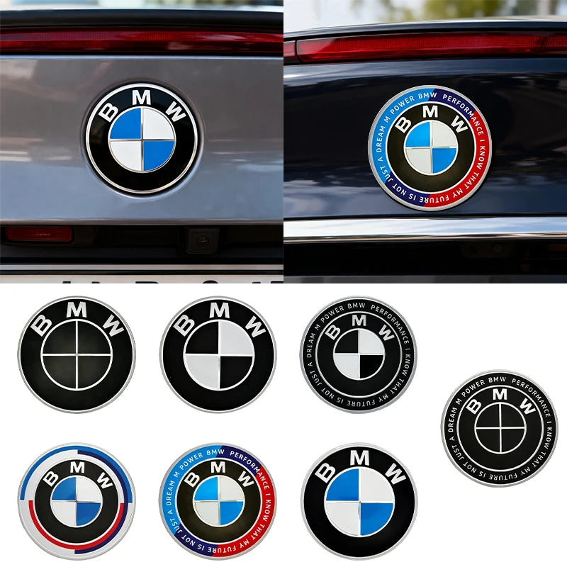 BMW Bonnet Emblem – 82mm Diameter With 2-Or-3-Hole Fixing