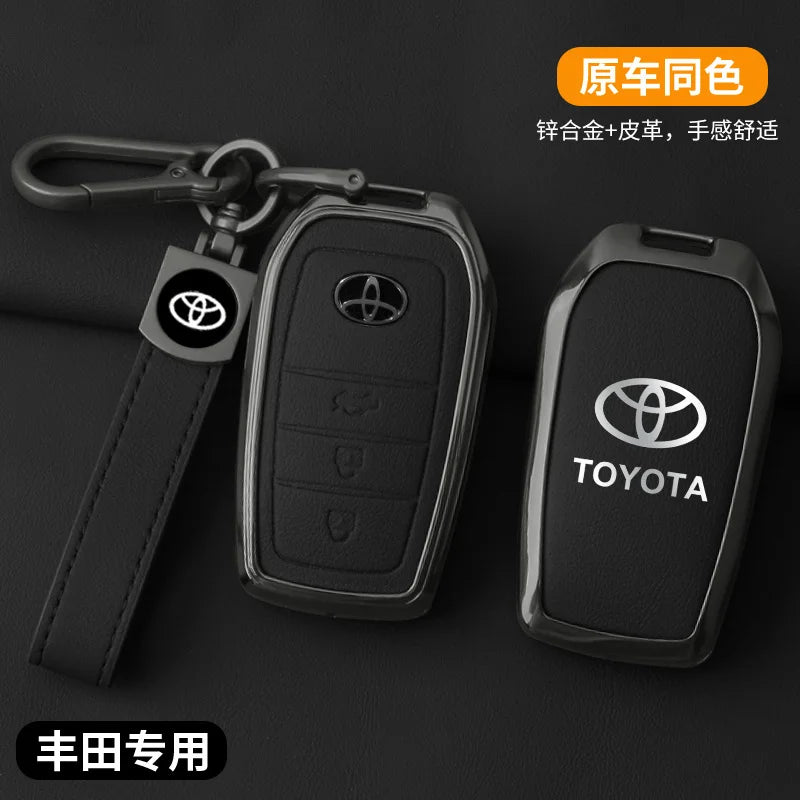 Toyota Zinc Alloy Leather Key For CHR Hilux Fortuner