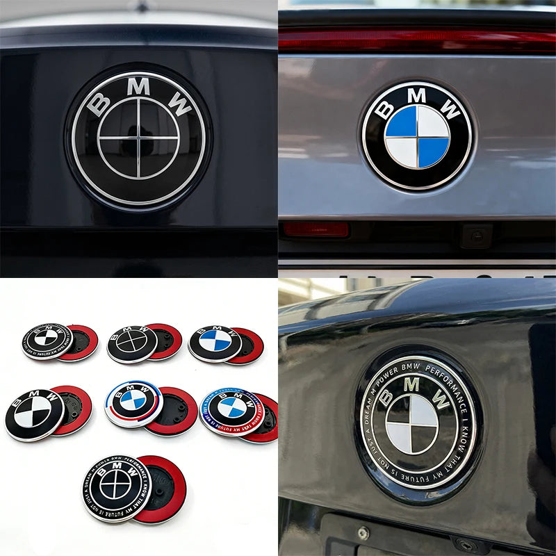 BMW Bonnet Emblem – 82mm Diameter With 2-Or-3-Hole Fixing