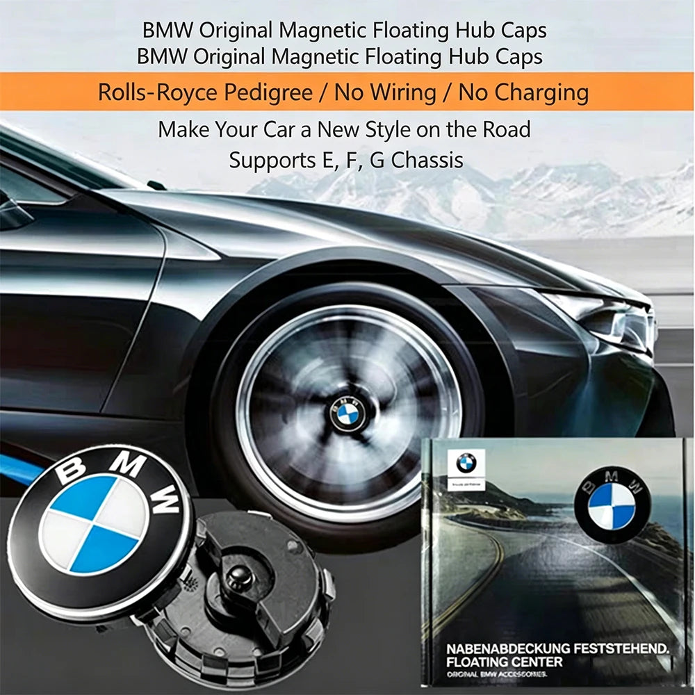 BMW Floating Wheel Centre Caps | 56mm & 68mm | 4-Piece Set | 8 Designs